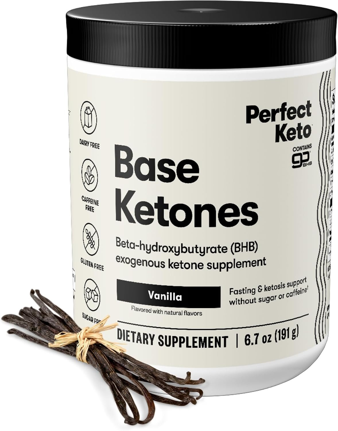 Perfect Keto Exogenous Ketones Powder, Vanilla Flavor | 8.57 oz