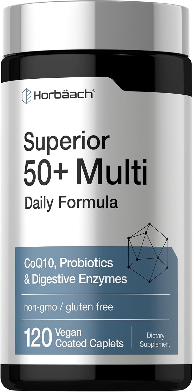 Horbäach Multivitamin for Men and Women Over 50 | 120 Caplets