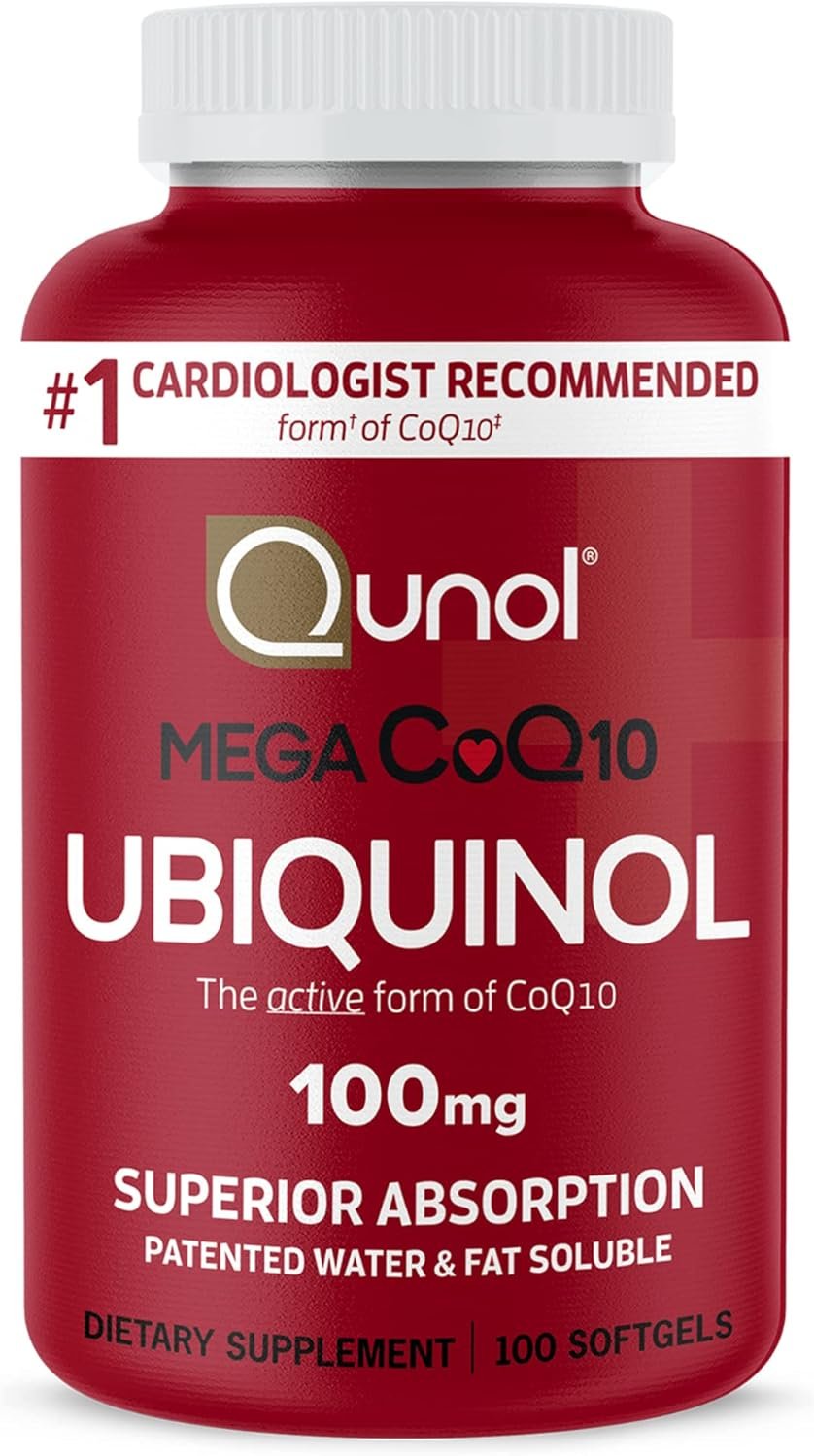 Qunol Mega Ubiquinol CoQ10 100mg, Superior Absorption, 100 Softgels