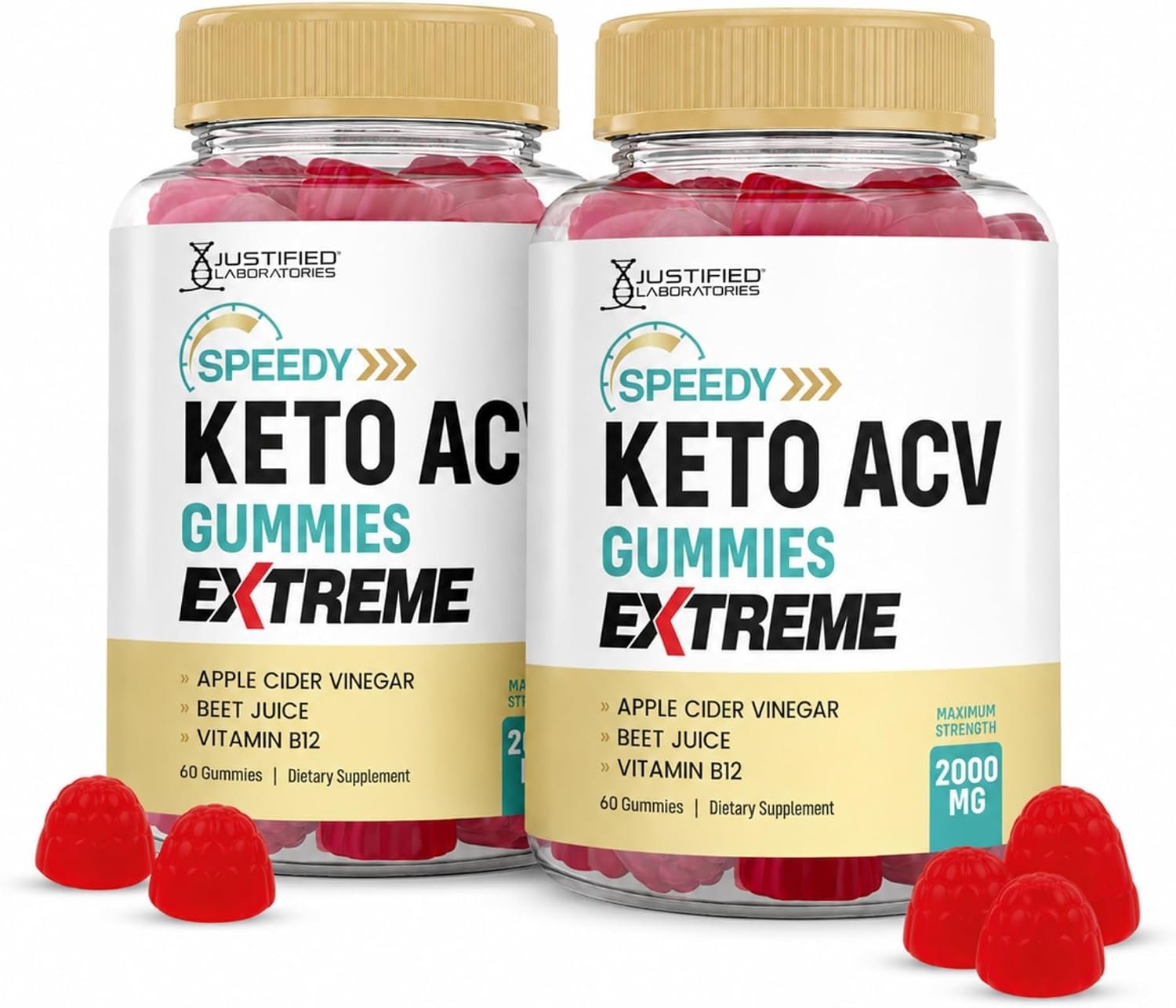 Justified Laboratories Speedy Keto ACV Gummies Extreme (2000 mg)