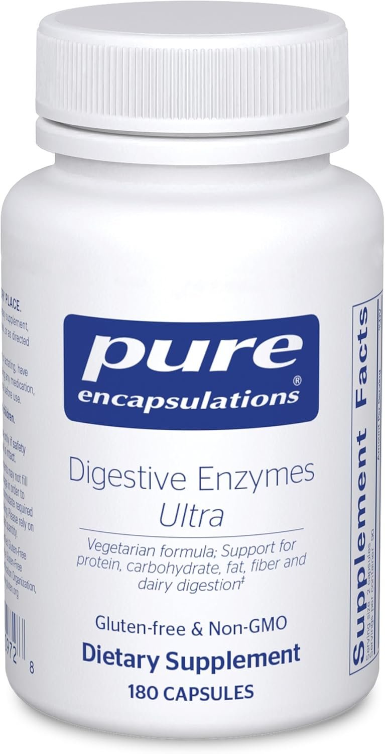 Pure Encapsulations Digestive Enzymes Ultra, 180 Counts