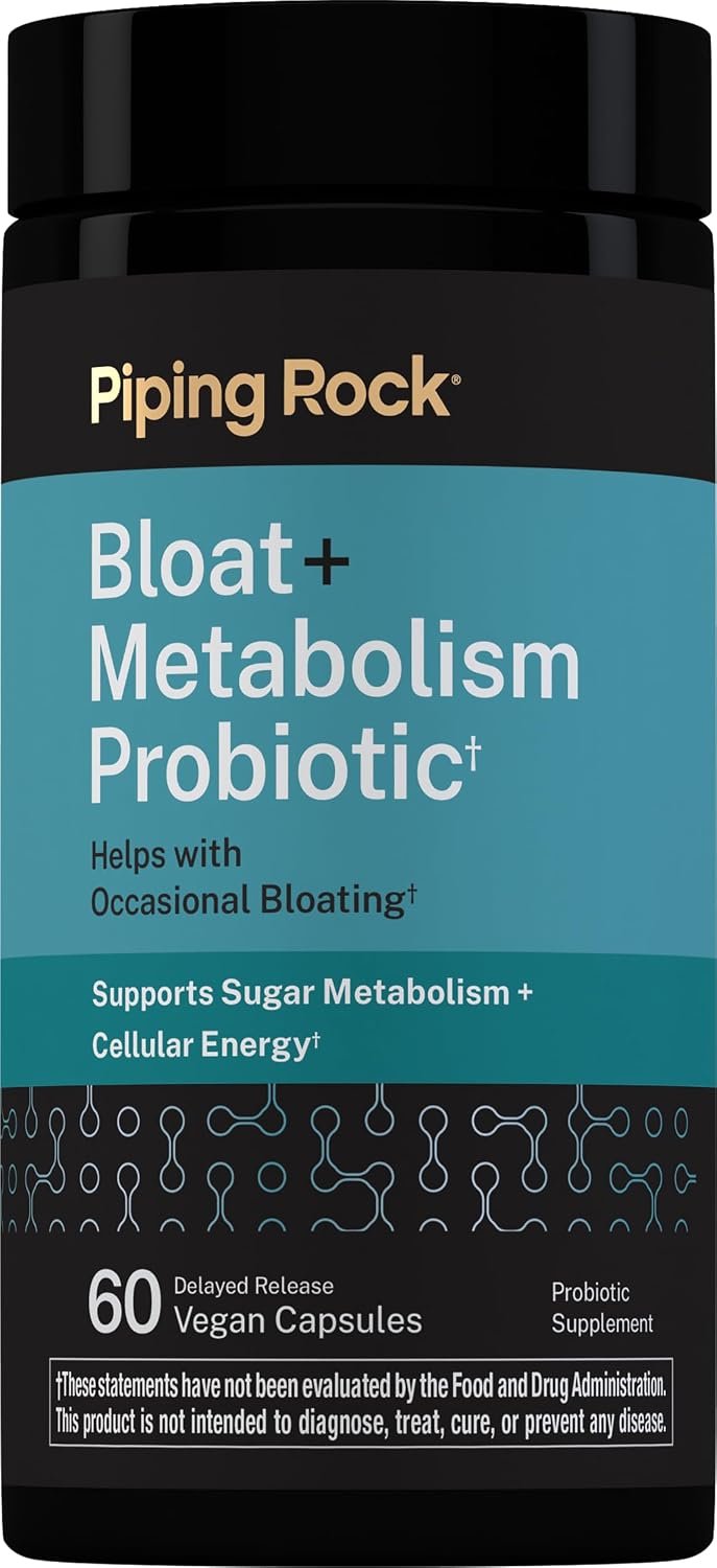 Piping Rock Bloat and Metabolism Probiotic | 60 Capsules
