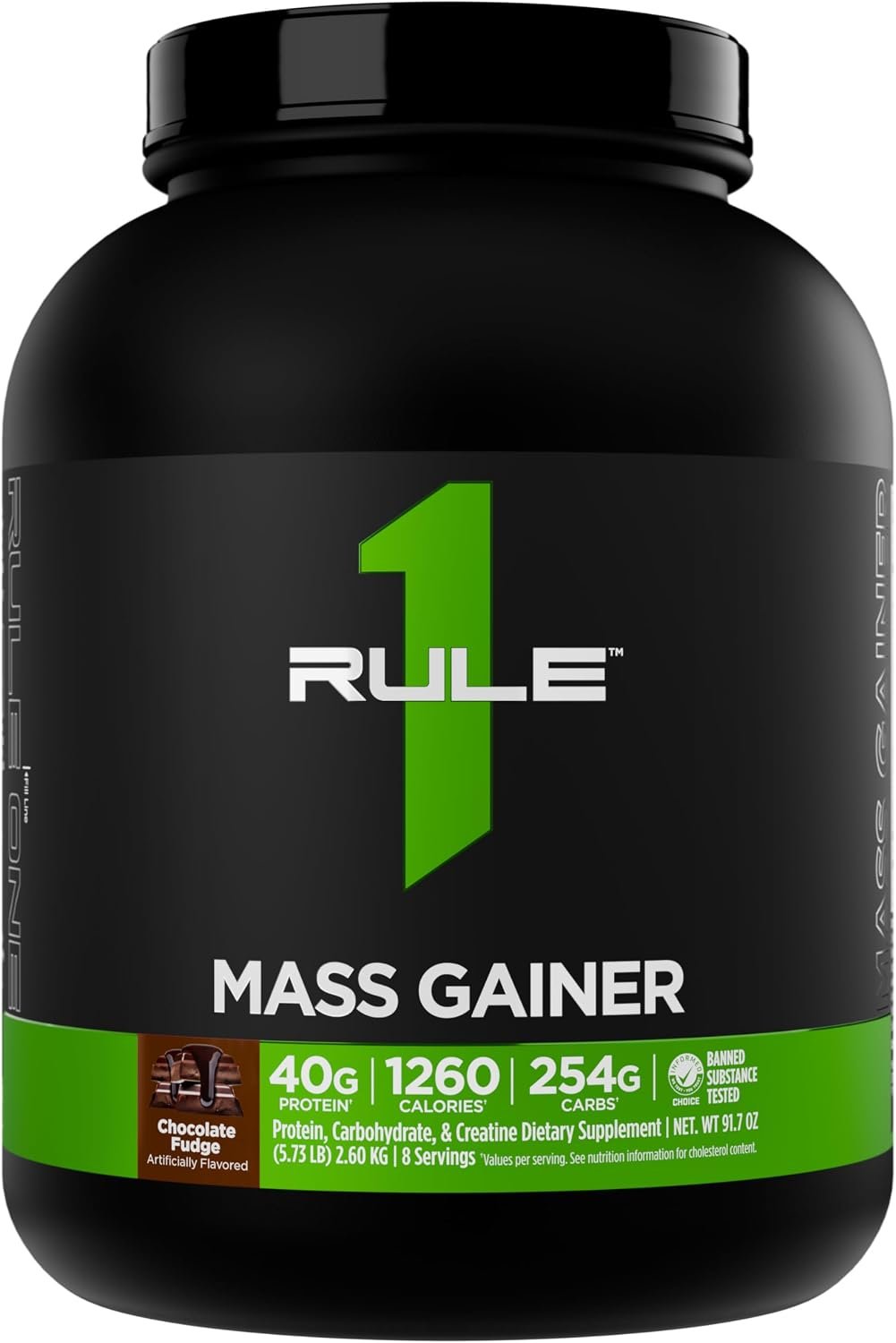 Rule 1 Proteins Mass Gainer, Chocolate Fudge, 8 Servings