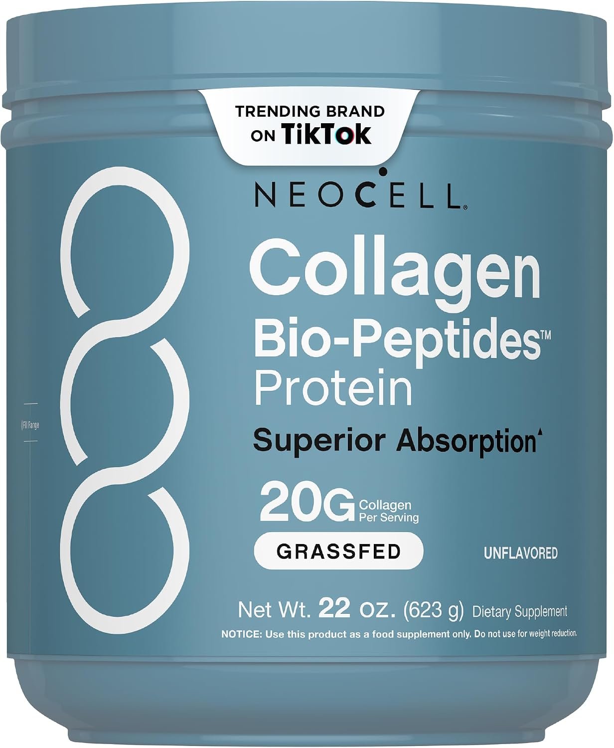 NeoCell Collagen Peptides Powder | 22oz | Super Hair, Skin, and Nails