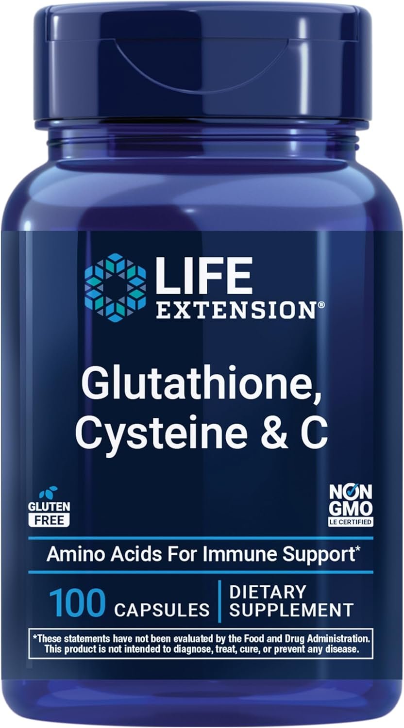 Life Extension Glutathione, Cysteine & C, 100 Capsules
