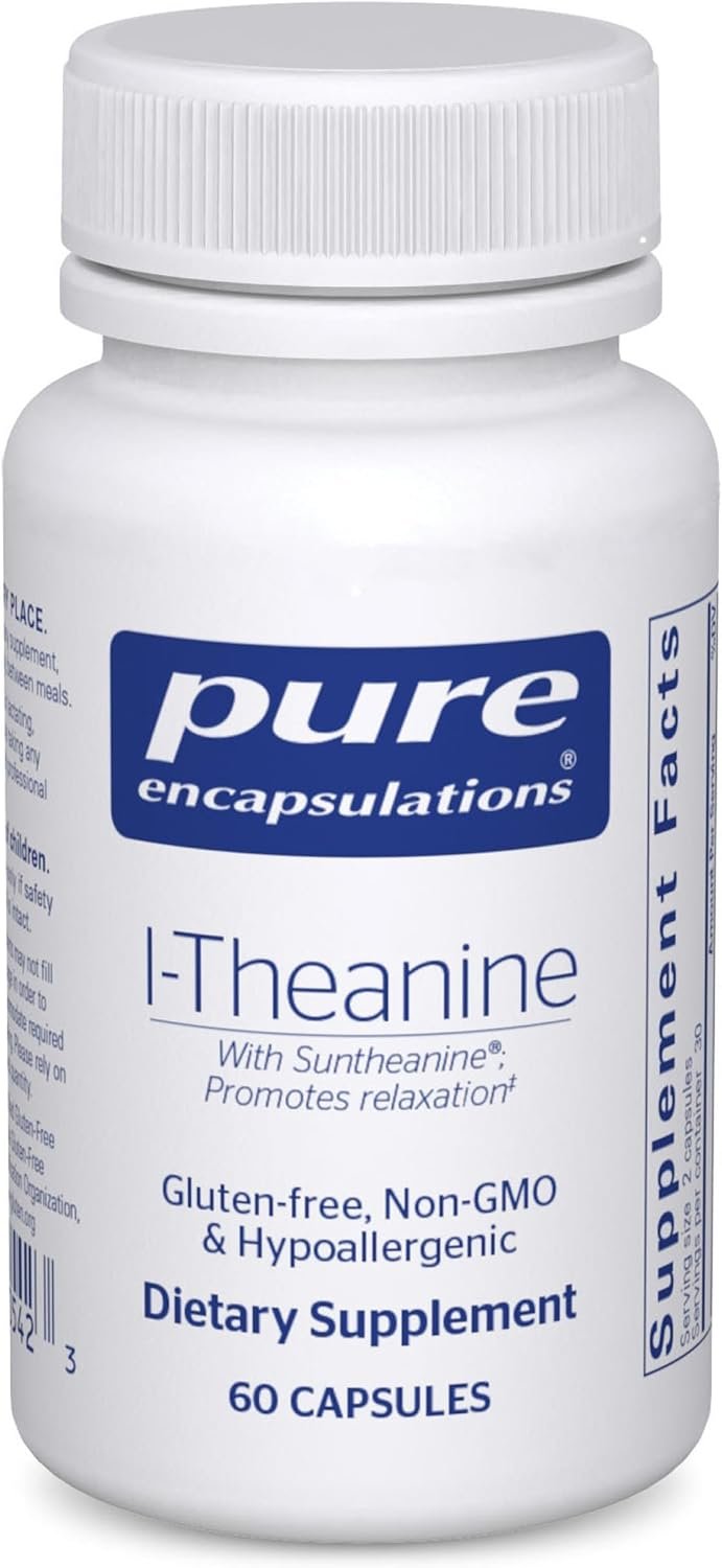 Pure Encapsulations L-Theanine, 60 Capsules