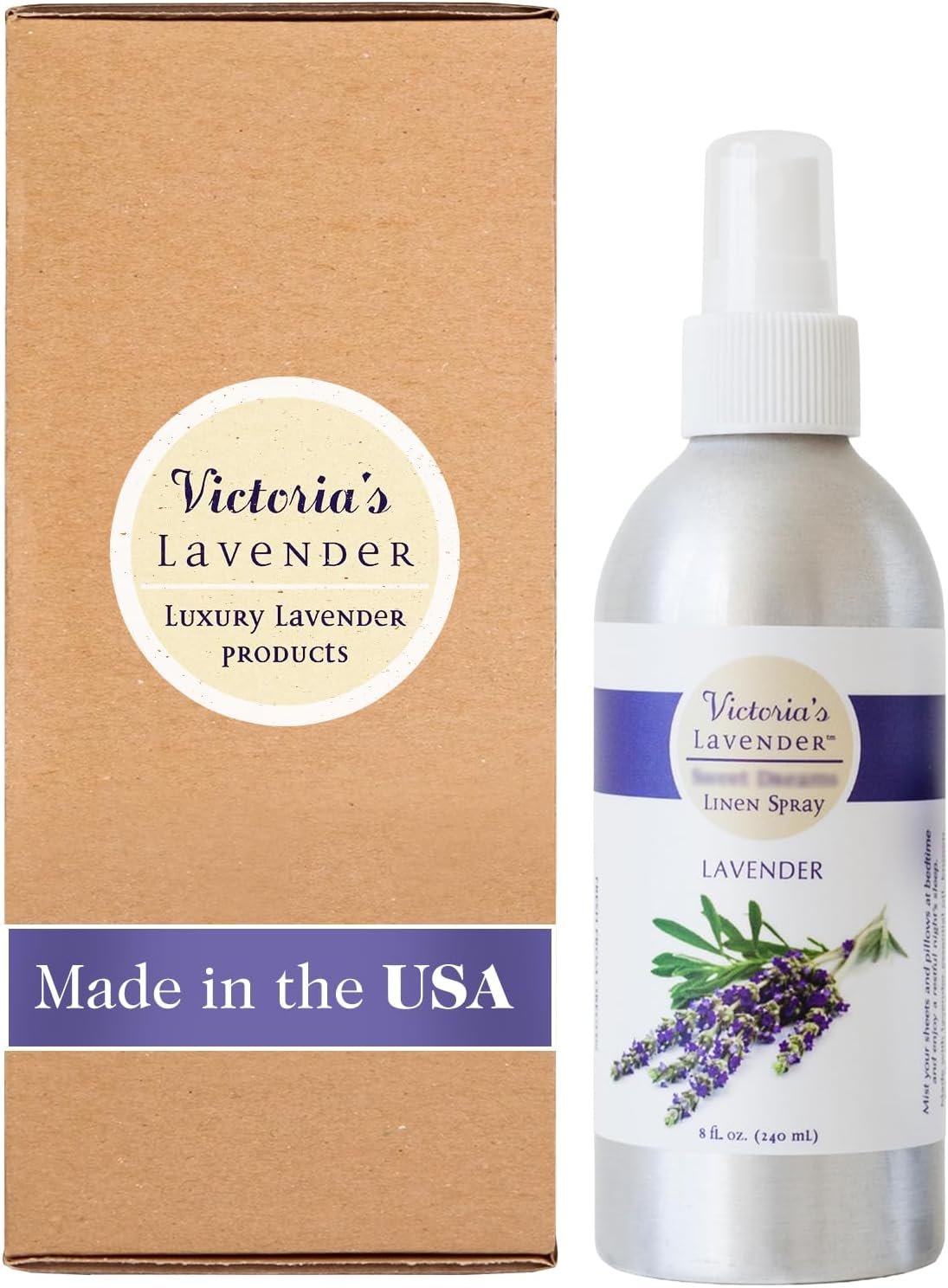 Victoria’s Lavender Linen Spray – Aromatherapy Pillow Mist, 8oz