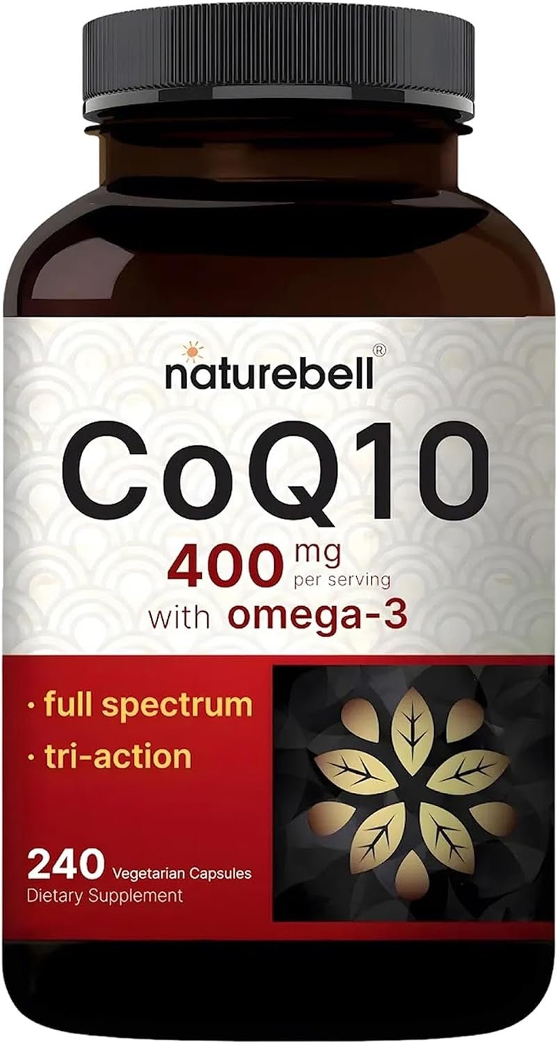NatureBell CoQ10 400mg with Omega-3, 240 Capsules