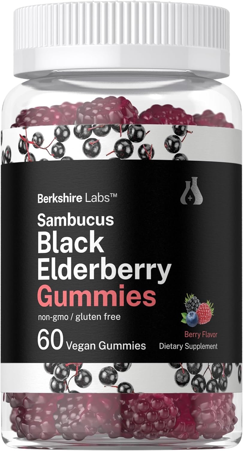 Horbäach Sambucus Black Elderberry Gummies | 60 Count