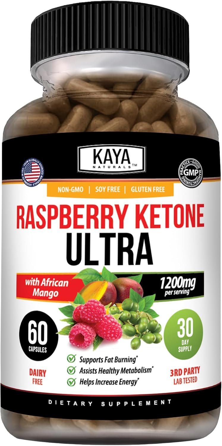 Kaya Naturals Keto Diet Raspberry Ketone, 60 Count