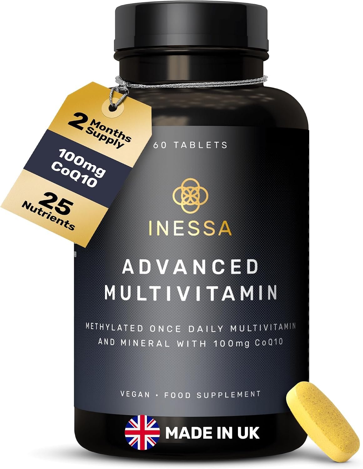 Inessa Advanced Multivitamin for Men & Women – Methylated, 60 Tablets