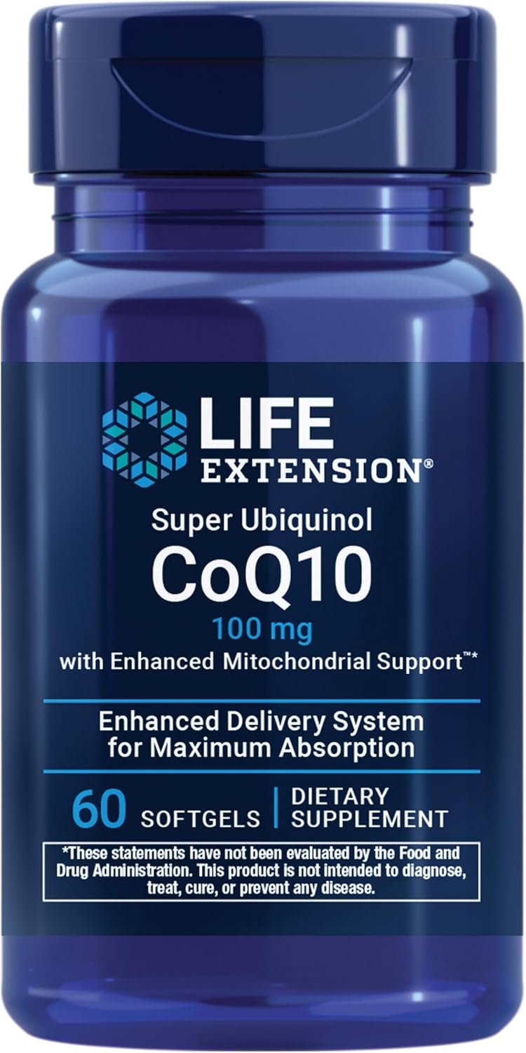 Life Extension Super Ubiquinol CoQ10, Shilajit, 100 mg, 60 Softgels