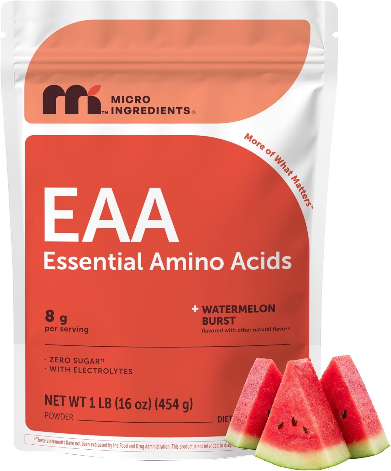 EAA + BCAA Powder | All 9 Essential Amino Acids + Electrolytes, Watermelon