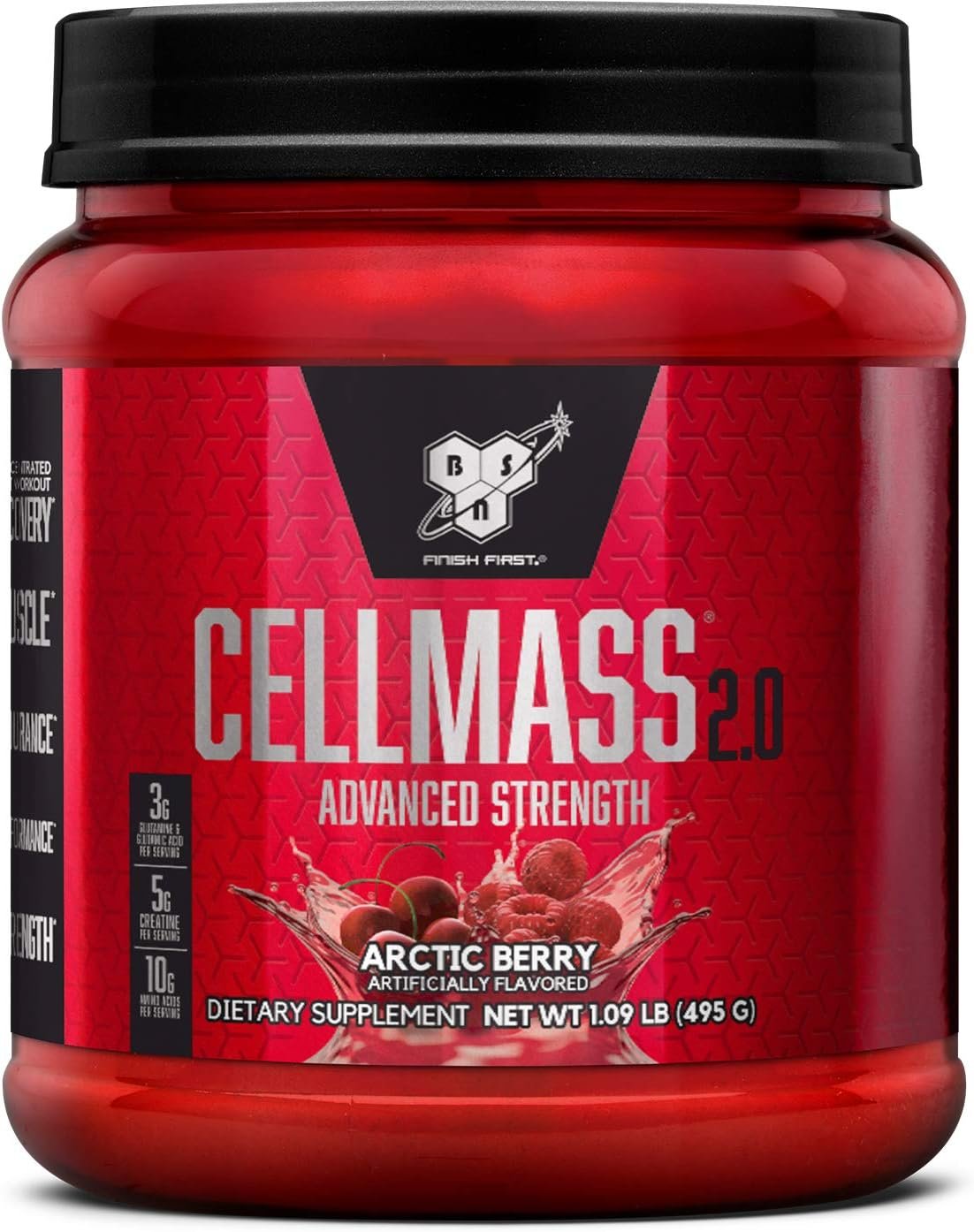 BSN Cellmass 2.0 Post Workout Recovery with BCAA and Creatine, 25 Servings