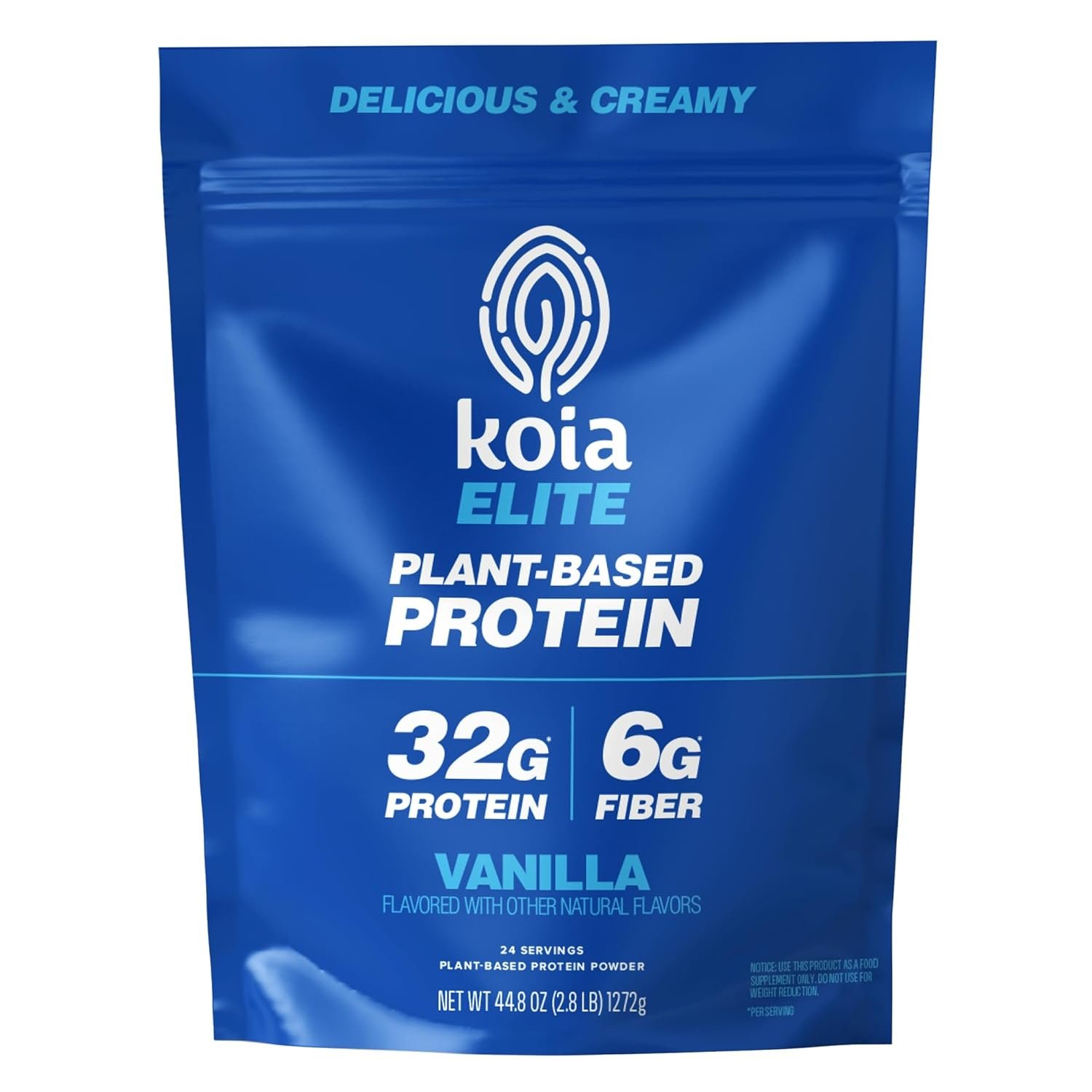 Koia Elite, Plant-Based Protein Powder with Prebiotic Fiber, Dairy-Free