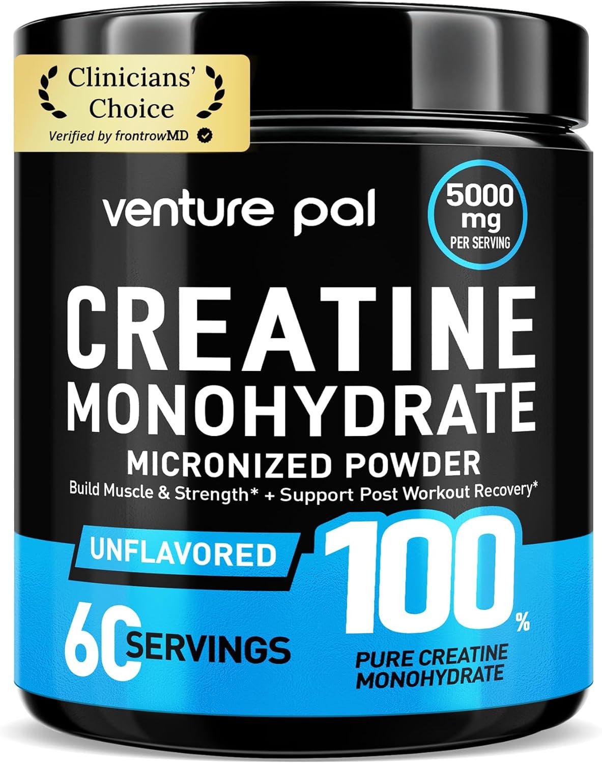 Venture Pal 100% Pure Micronized Creatine Monohydrate Powder 5g Per Serving