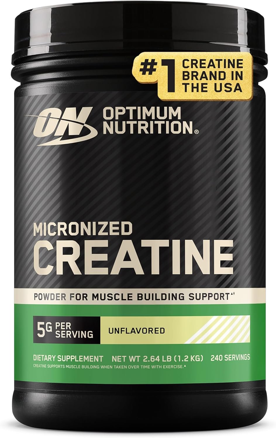 Optimum Nutrition Creatine Monohydrate Powder, Unflavored, 2.64 LB