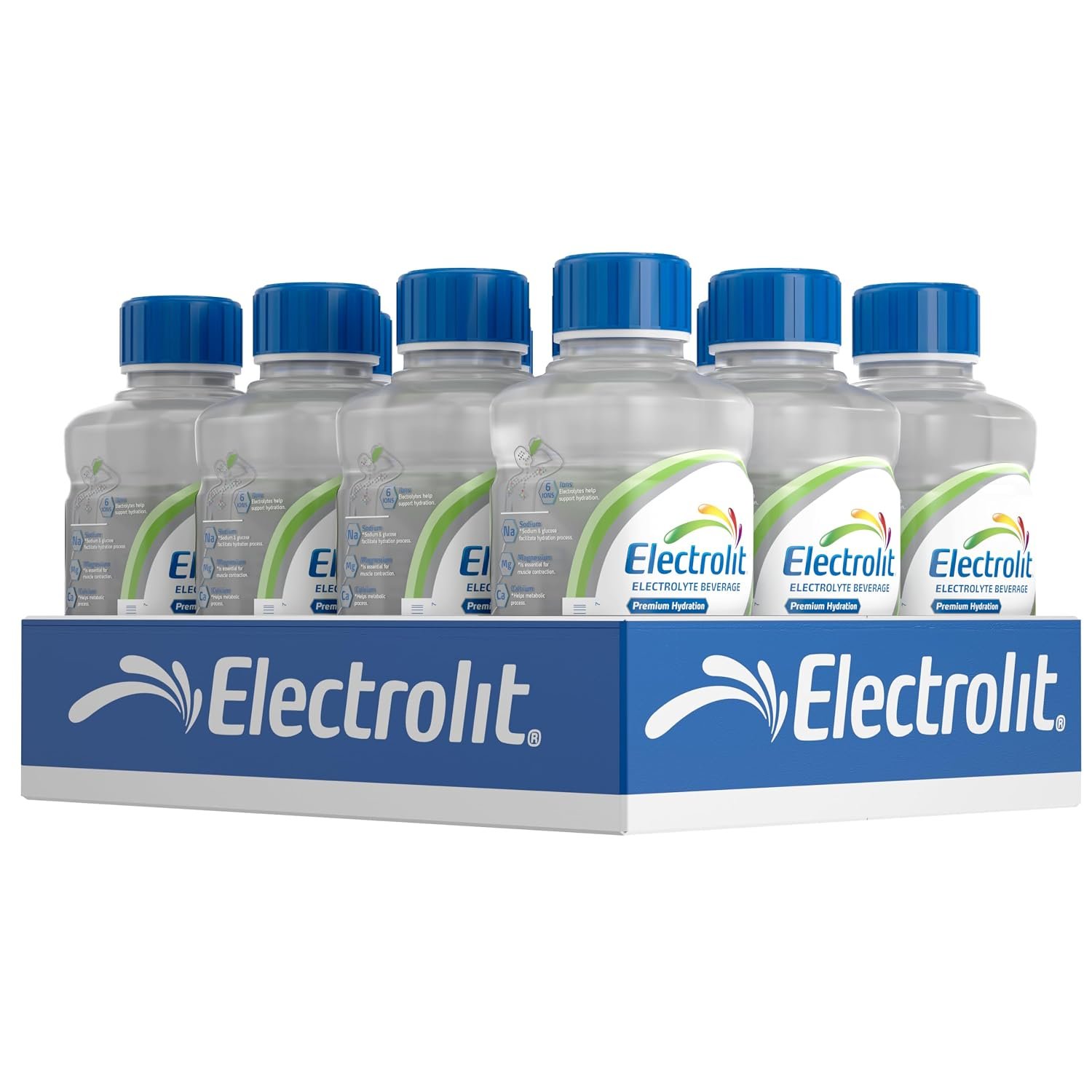 Electrolit, Electrolyte Beverage, Coconut, 21 Fl Oz (12 Pack)