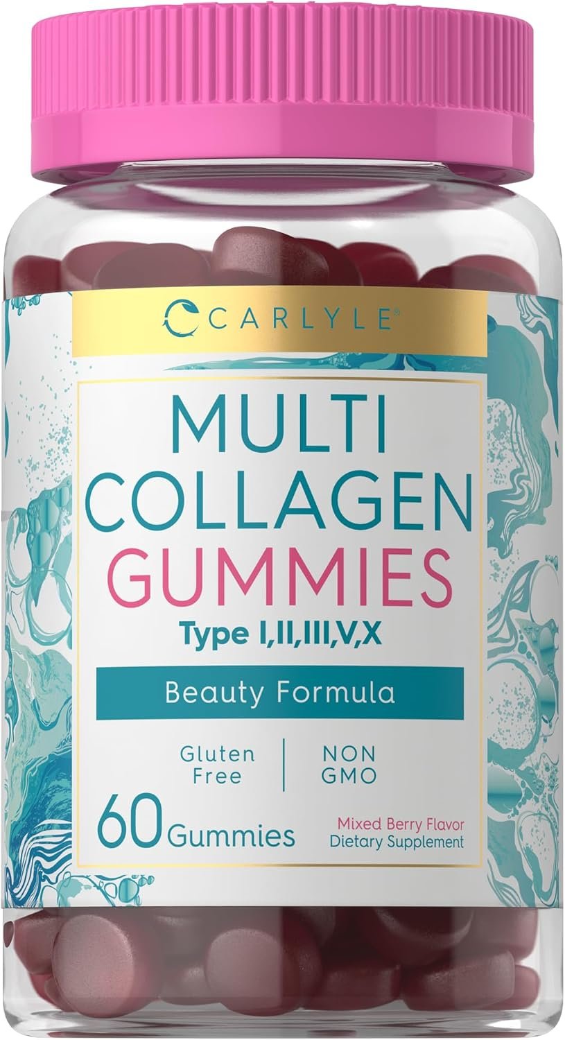 Carlyle Collagen Peptides Gummies | 60 Count | Multi Collagen Complex