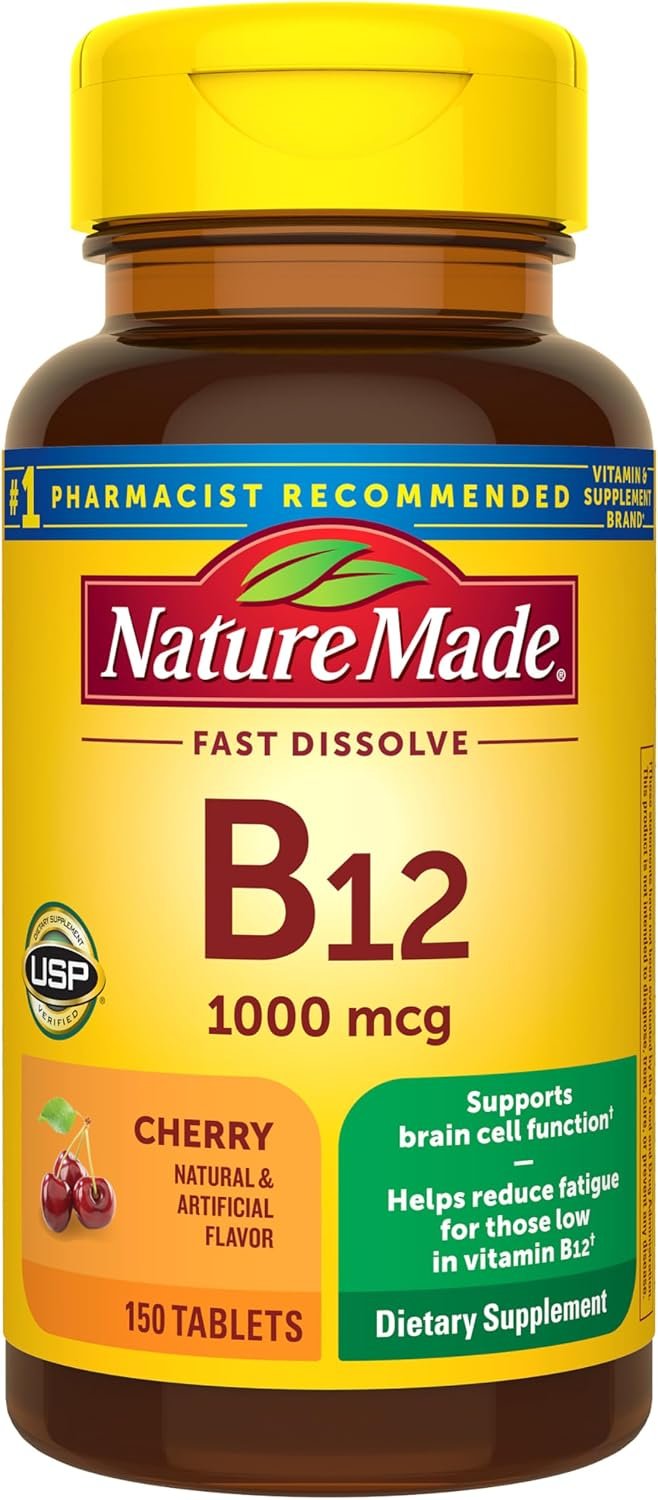 Nature Made Vitamin B12 1000 mcg Fast Dissolve Tablets, 150 Tablets