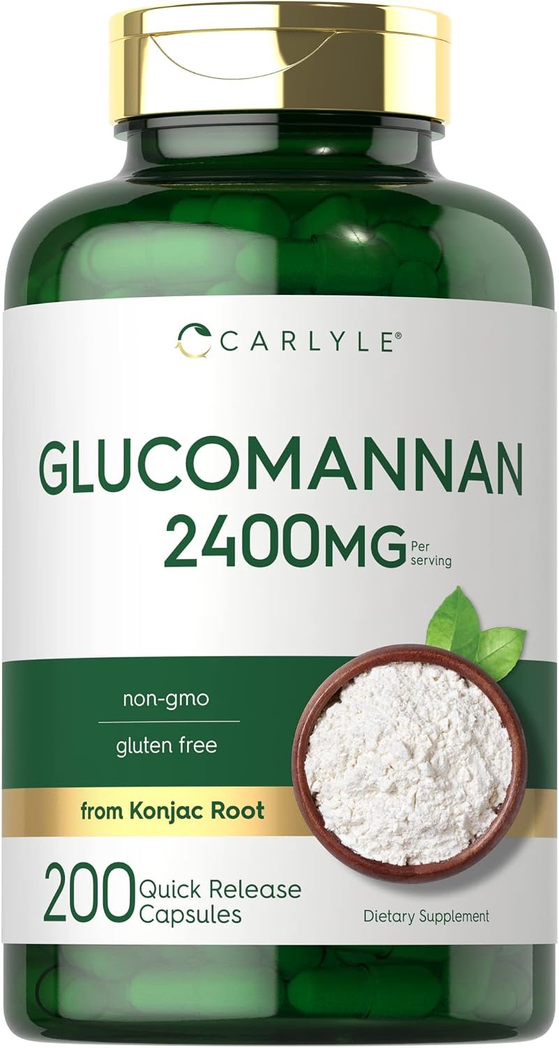 Carlyle Glucomannan Capsules | 200 Count | from Konjac Root