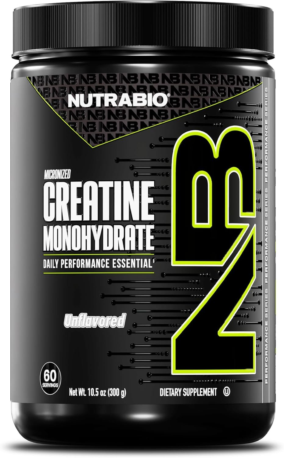 NutraBio Pure Micronized Creatine Monohydrate Powder Supplement, Unflavored, (300 g) – Supports Bulk Muscle Energy, Recovery, and Strength – HPLC Tested Creatine Powder Supplement for Men and Women