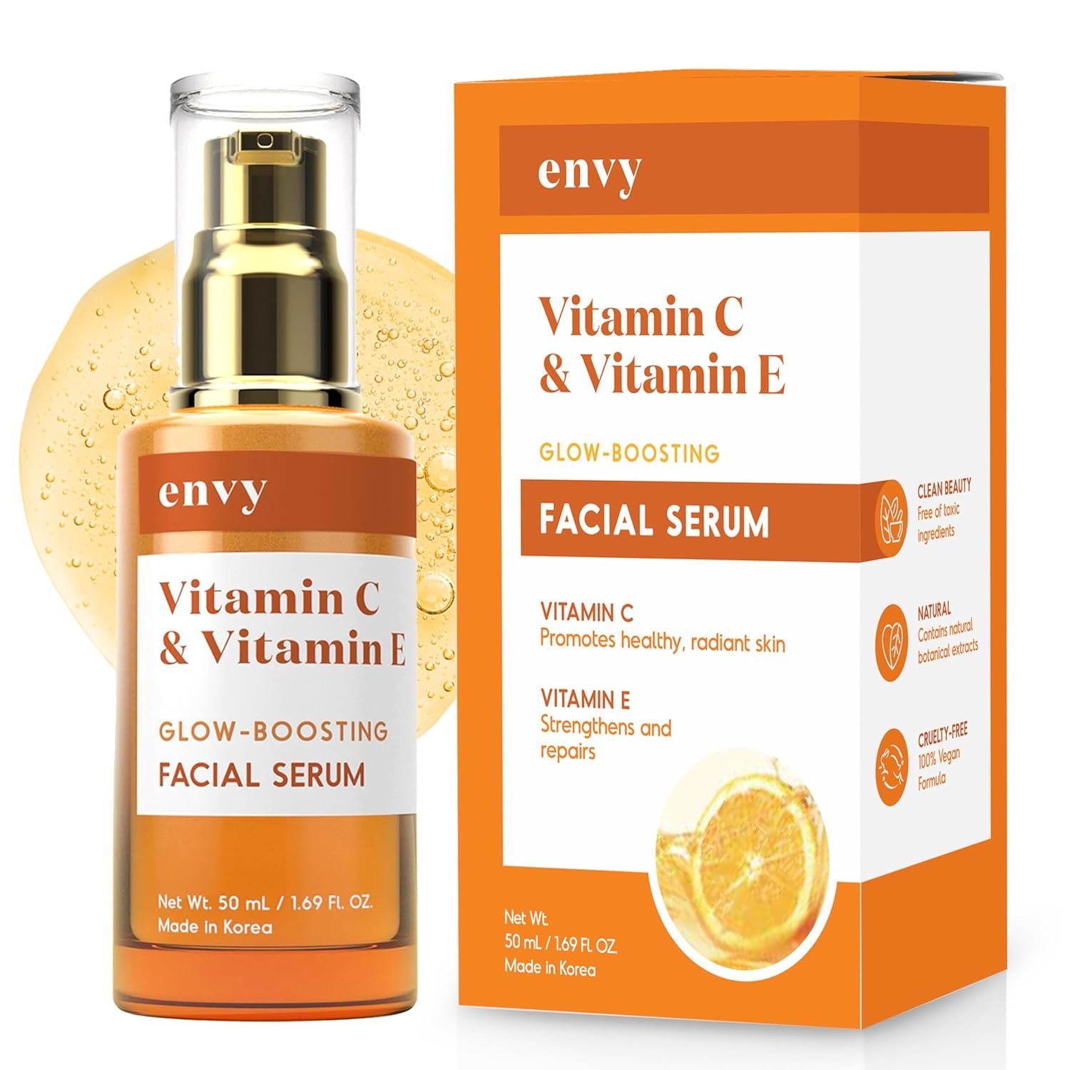 Vitamin C Radiant Face Serum – Dermatologist Tested for Dull & Dry Skin