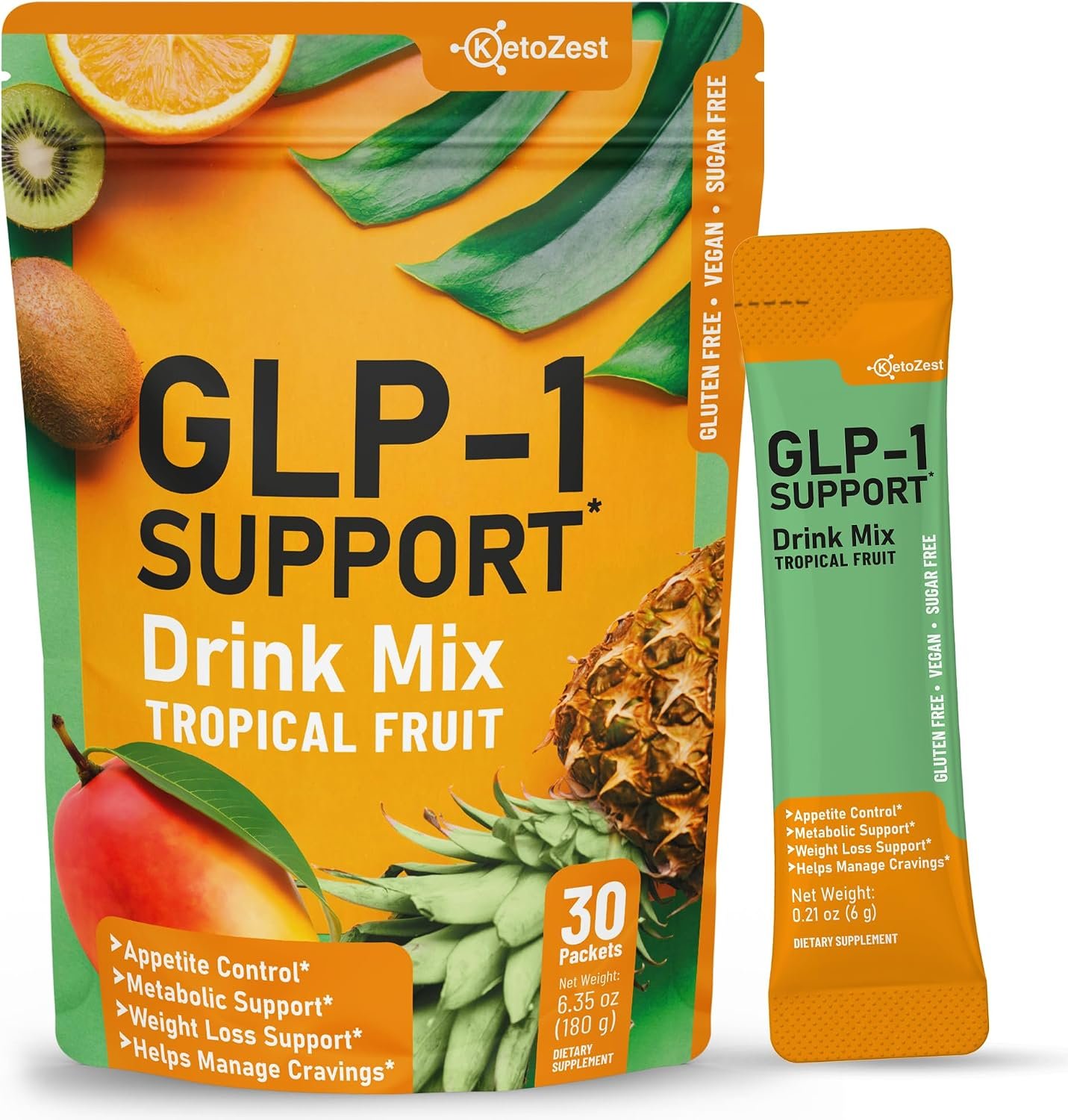 GLP-1 Support Drink Mix Powder – Women Men Weight Loss Support