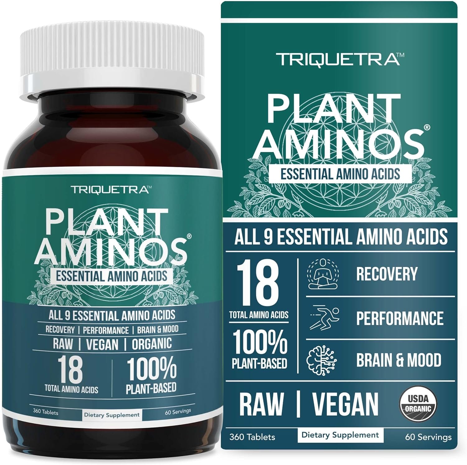 Plant Aminos – Organic Essential Amino Acid Supplement (EAAs) & BCAA