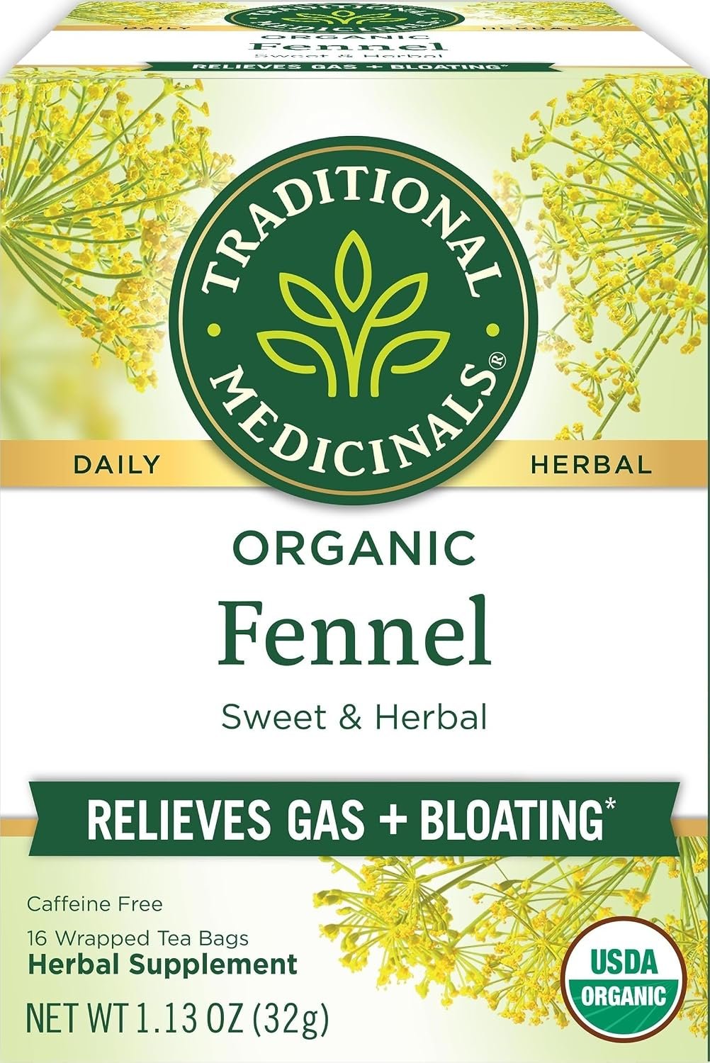 Traditional Medicinals Organic Fennel Tea, 16 Count