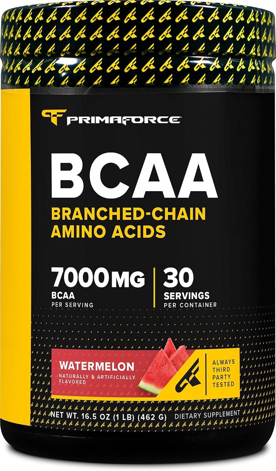 Primaforce BCAA Powder (Watermelon) 30 Servings, 2:1:1 BCAAs