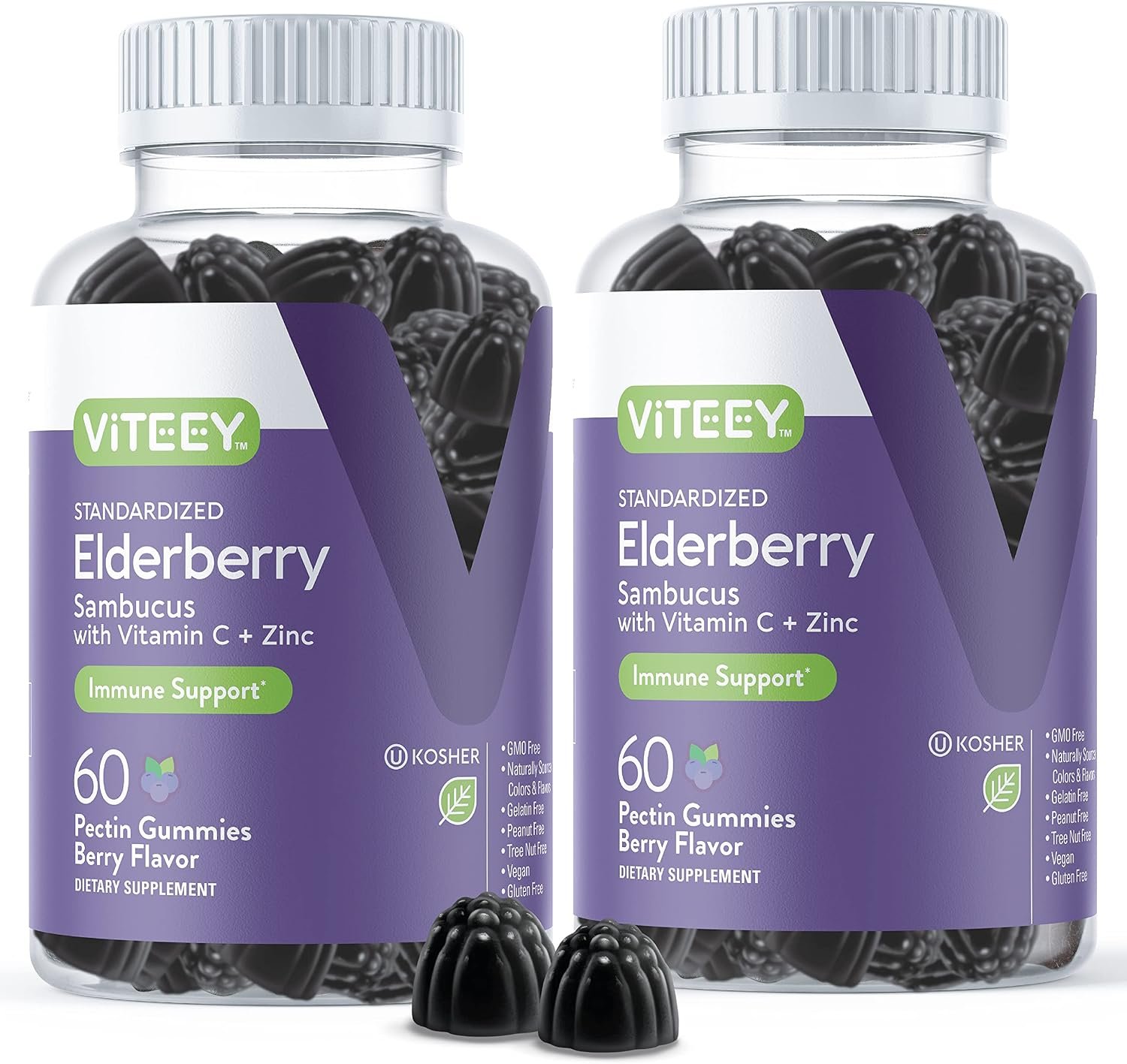 Viteey Sambucus Elderberry Gummies for Adults