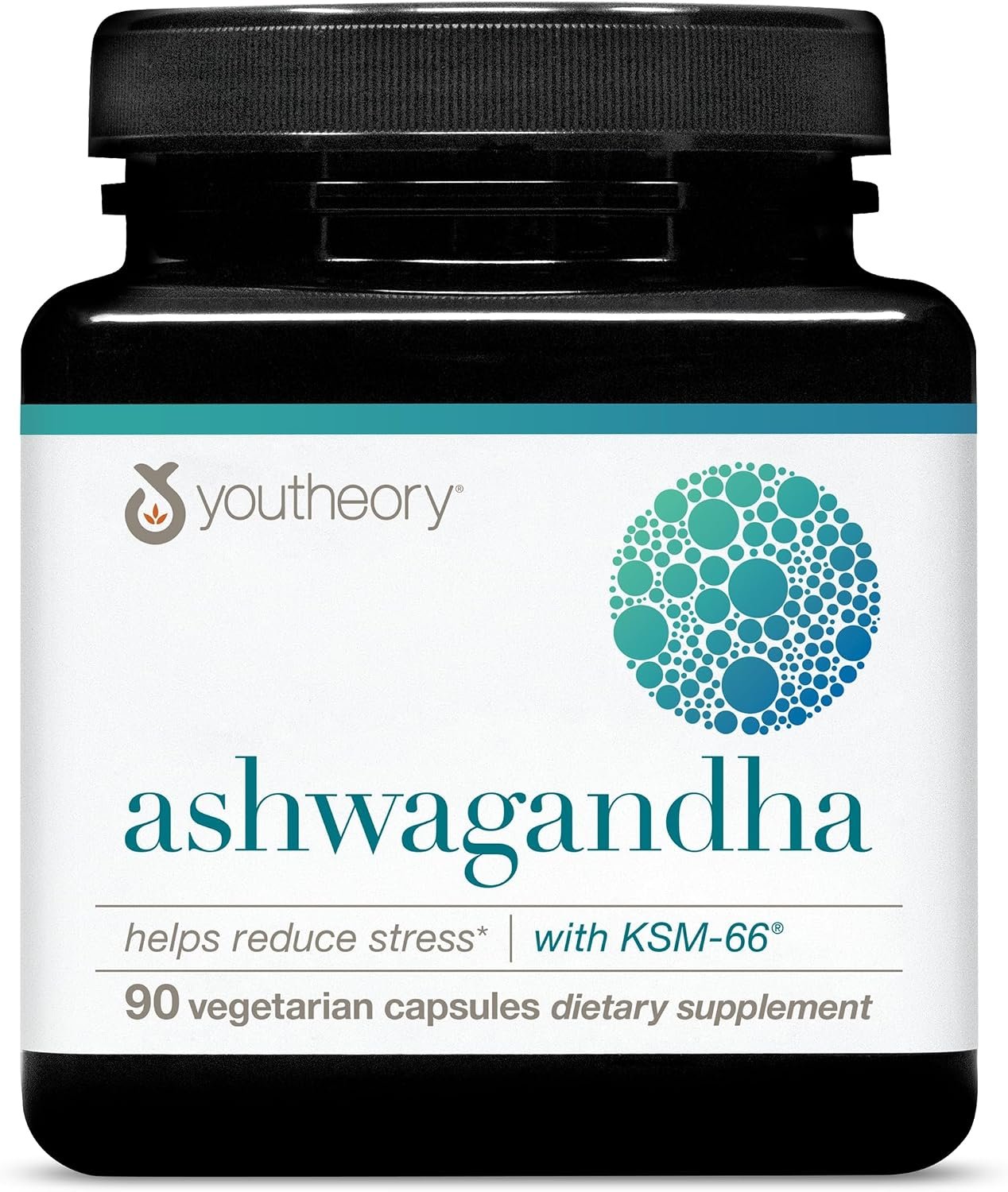 Youtheory Ashwagandha, 1,000 mg, 90 Vegetarian Capsules, 45-Day Supply