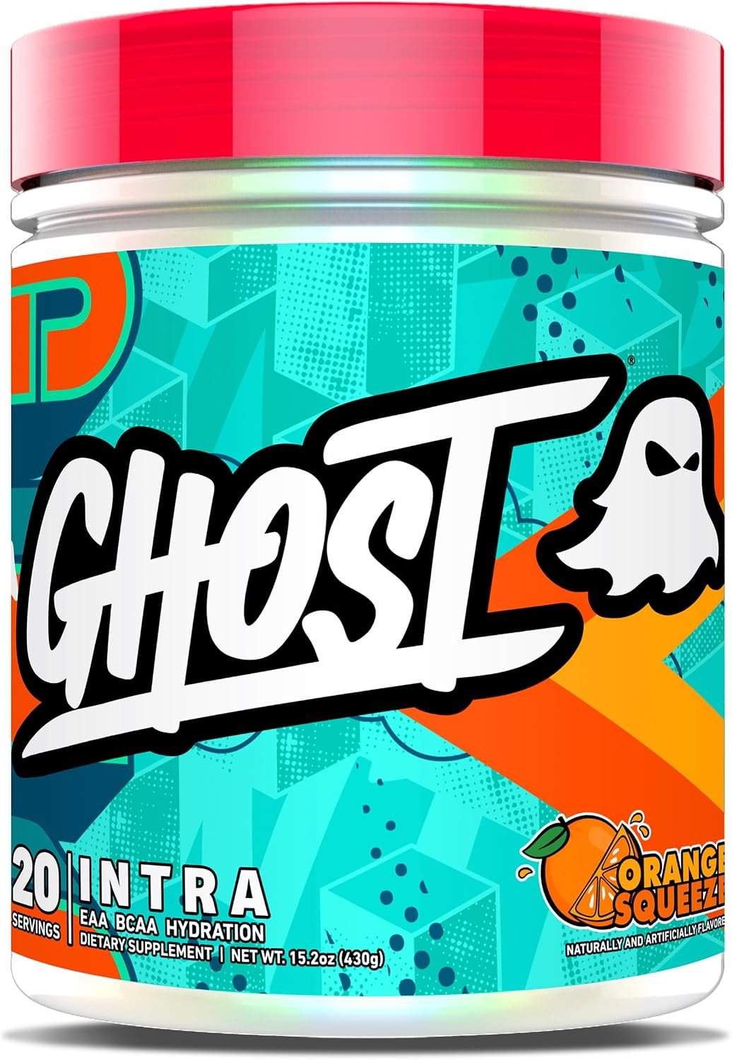 GHOST Intra Workout Powder Drink Mix, Orange Squeeze – BCAAs & EAAs