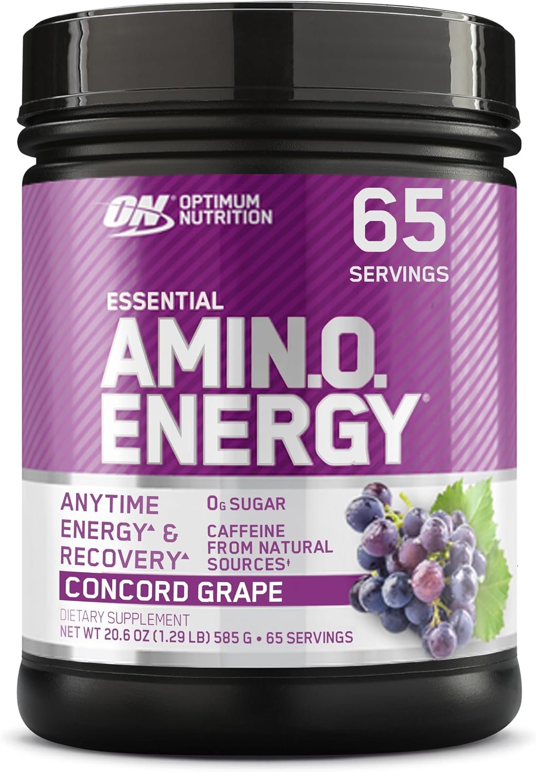 Optimum Nutrition Amino Energy Powder, Concord Grape, 1 LB