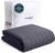 YnM 15lbs Weighted Blanket for Adults, Breathable Heavy Bed Throw Blanket with Cooling Glass Beads for All Season Use, Ideal for One Person of 140lbs (60×80 Inches, Queen Bed, Dark Grey)