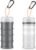 Baderke 2 Pcs Protein Powder Travel Container with Funnels Stand, Gray, White