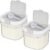 2 Pack Clear 800ml Protein Powder Container with Measuring Spoon BPA Free Airtight Moisture Proof Canister for Coffee Sugar Flour Cereal and Pantry Organization