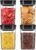 MR.SIGA 4 Pack Airtight Food Storage Container Set for Pantry Organization