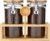 Yangbaga Coffee Canister with Spoon: 2P 38OZ Plastics Airtight Coffee Jar
