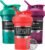 BlenderBottle Classic V2 Plastic Shaker Bottle 20 oz Red/Green/Plum, 3-Pack