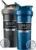 BlenderBottle Classic V2 Plastic Shaker Bottle 28 oz Black & Navy, 2-Pack