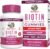 MARYRUTH’S Biotin Gummies, Hair Growth, Vegan, Sugar Free, Non-GMO, 60 Ct