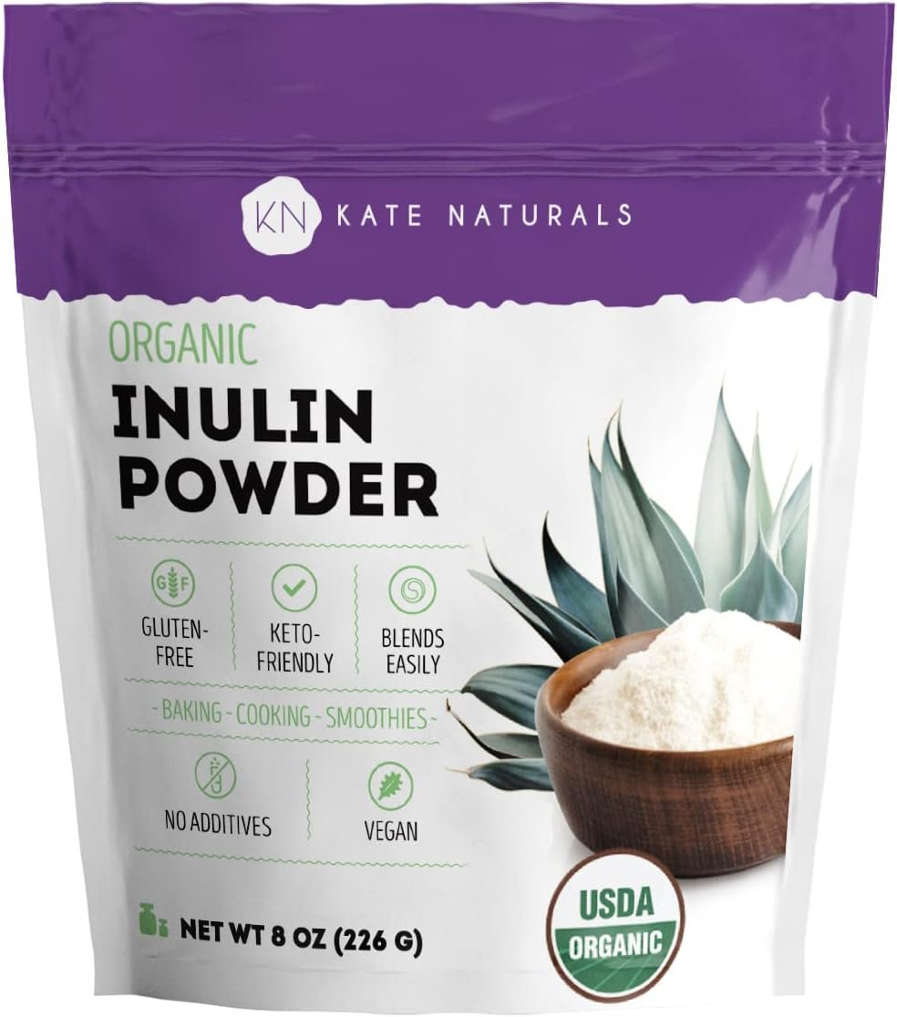 Kate Naturals Inulin Powder Organic from Blue Agave (8oz)