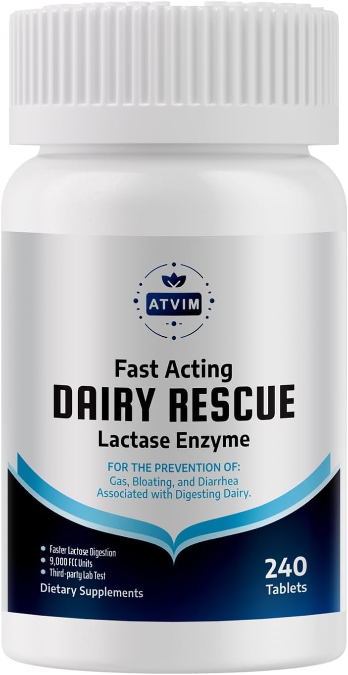 Lactase Enzyme 9000 FCC 240 Tablets, 1 Per Serving