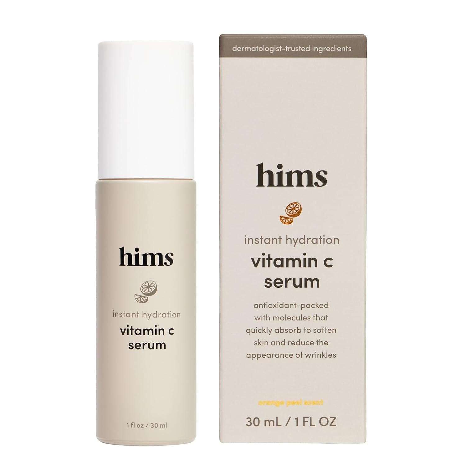 hims Vitamin C Serum, Hyaluronic Acid & Orange Peel Extract, 1 Fl Oz