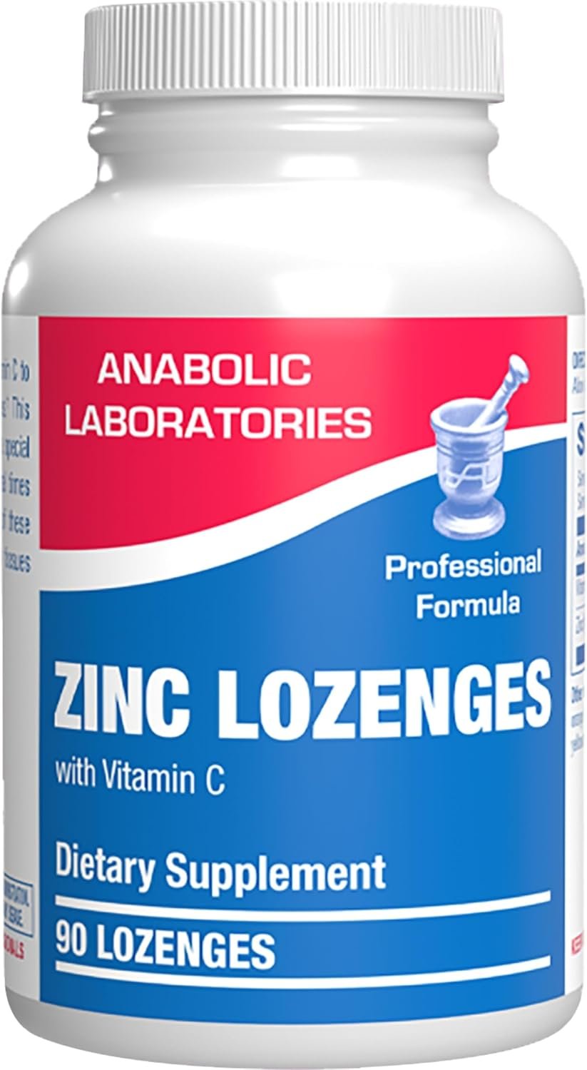 Zinc Lozenges with Vitamin C for Immune Support – High Absorption Vitamin C and Zinc Lozenges for Adults Daily and Seasonal Wellness – Tasty Immune Boost Support – 90 Count (Orange Flavor)