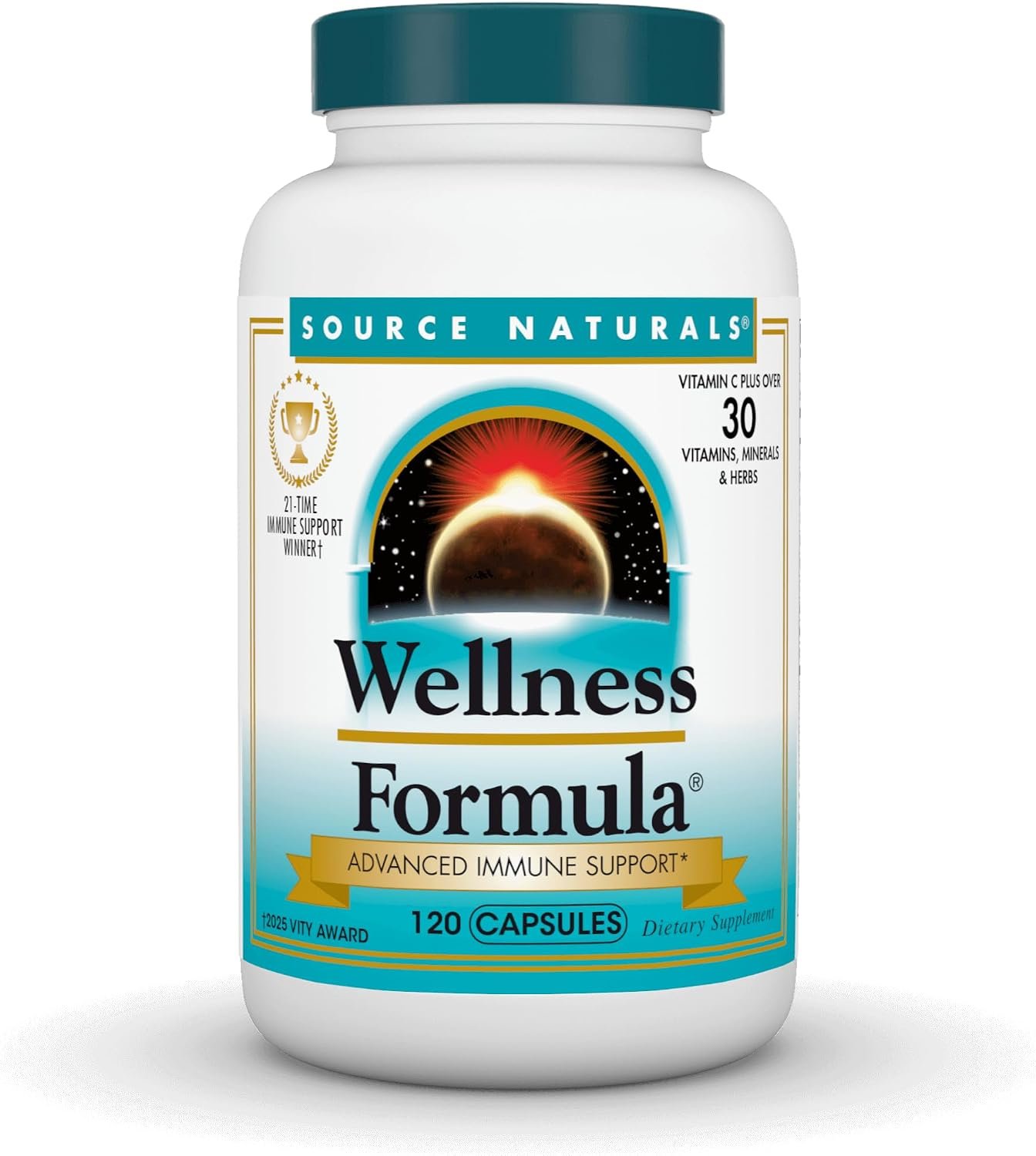 Source Naturals Wellness Formula, Advanced Immune Support – 120 Capsules