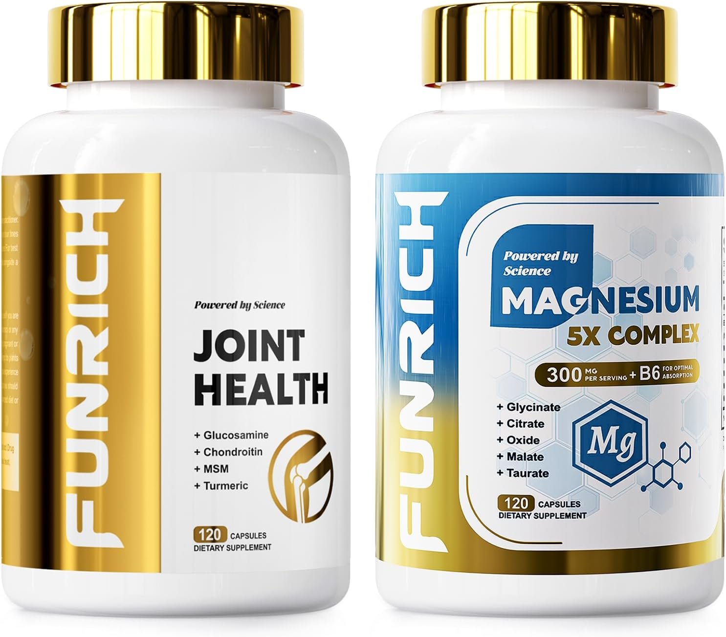 Glucosamine Chondroitin MSM & Magnesium Complex Supplement Set