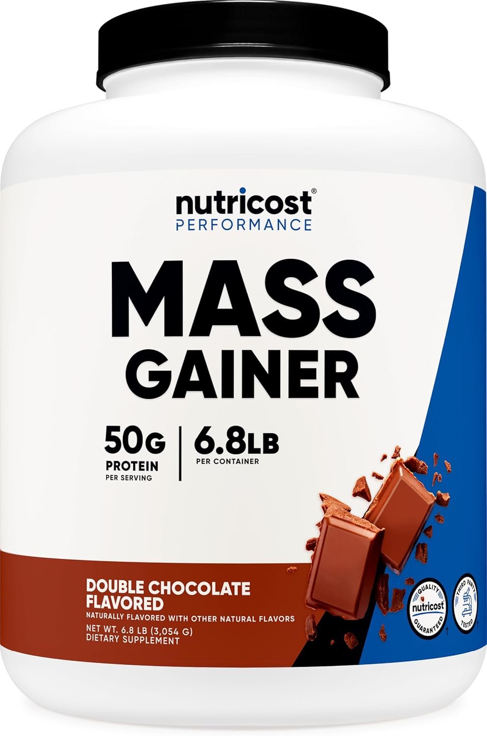 Nutricost Mass Gainer Powder (Double Chocolate) 7 LBS, Gluten Free